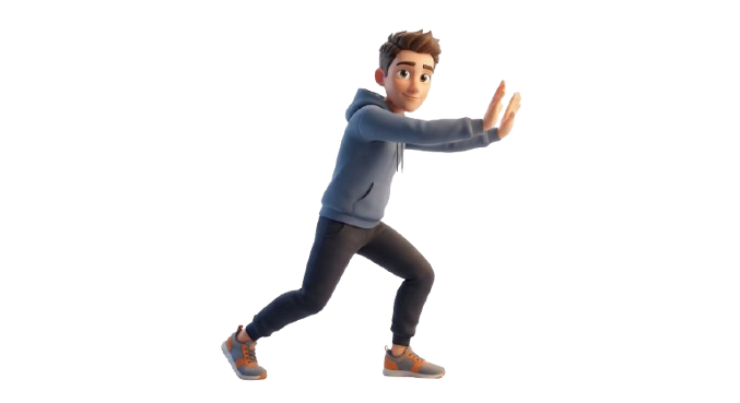 کاراکتر در حال هل دادن